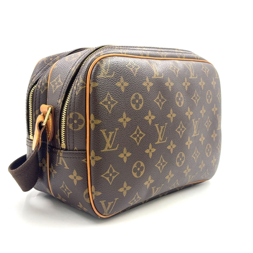 Louis Vuitton PM Monogram Leather Brown Shoulder Bag Gold — view 2