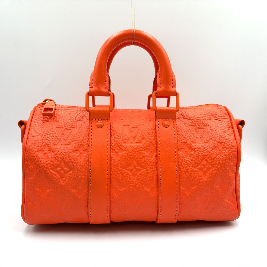 Louis Vuitton Monogram Keepall Bandouliere 25 Correspondence Taurillon Leather