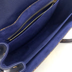 Louis Vuitton Eden MM Monogram 2-Way Shoulder Leather Brown Blue Handbag Gold — view 3