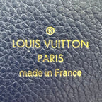 Louis Vuitton Eden MM Monogram 2-Way Shoulder Leather Brown Blue Handbag Gold — view 4