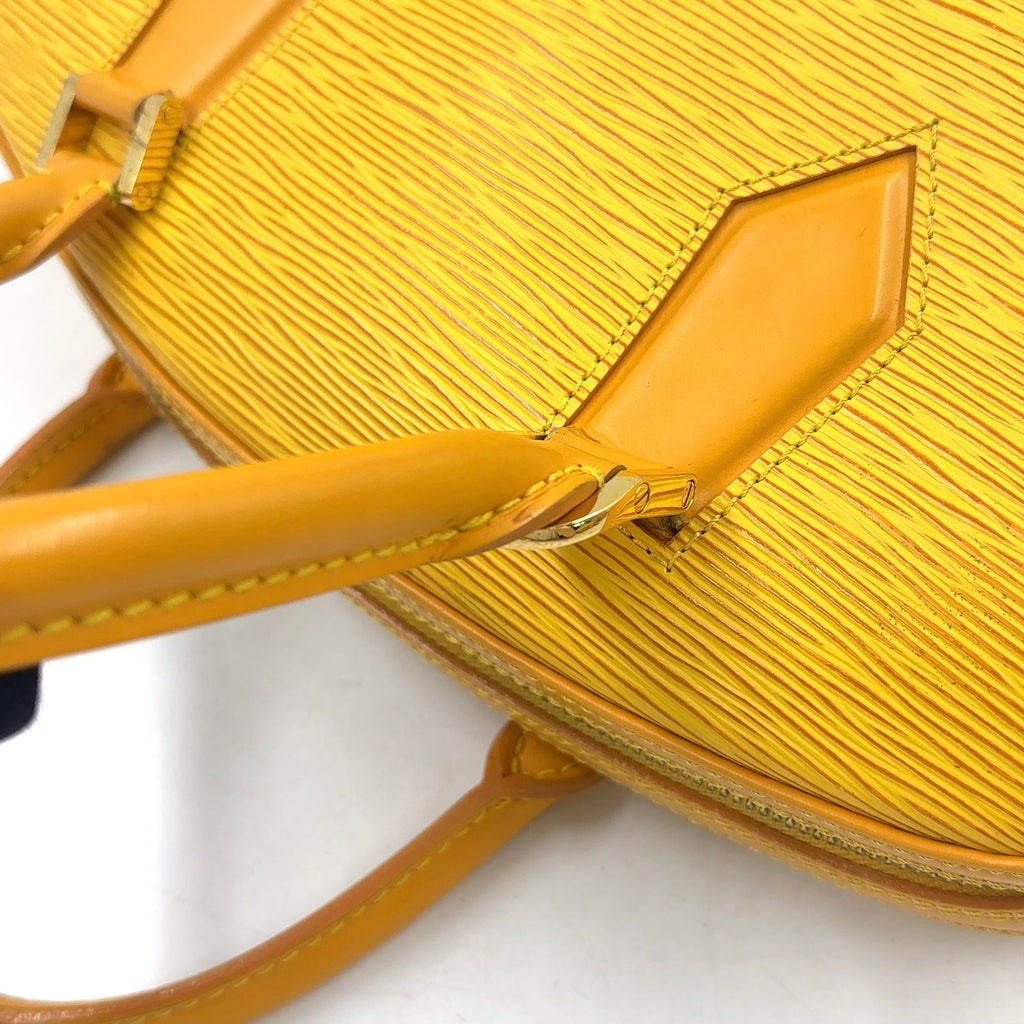 Louis Vuitton Epi Tassiriyellow Leather Yellow Handbag Gold — view 7