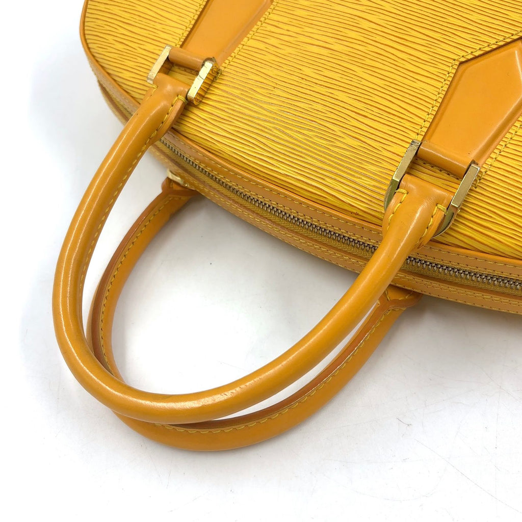 Louis Vuitton Epi Tassiriyellow Leather Yellow Handbag Gold — view 5