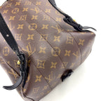 Louis Vuitton Palm Springs PM Monogram Leather Brown Black Backpack Gold — view 7