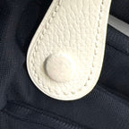 Hermes Evelyne TPM Taurillon Leather White Shoulder Bag Silver — view 8