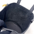 Hermes in the Loop 18 Taurillon Leather Black Handbag Gold — view 9
