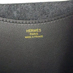 Hermes in the Loop 18 Taurillon Leather Black Handbag Gold — view 4