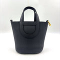 Hermes in the Loop 18 Taurillon Leather Black Handbag Gold