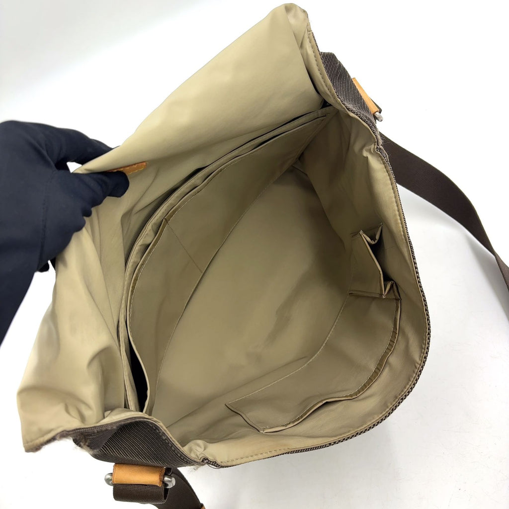 Louis Vuitton Damier Geant Leather Nylon Khaki Brown Lightbrown Shoulder — view 3