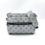 Louis Vuitton PM Monogram Gray Silver Shoulder