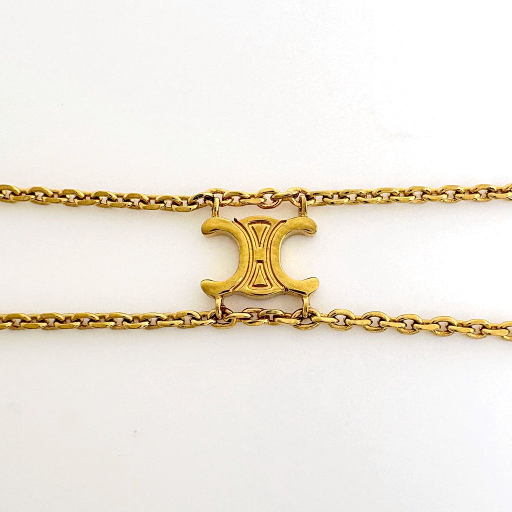Celine Bracelet Triomphe Suspender Gold Plated — view 2