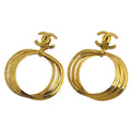 Chanel Earrings CC Logo Larger
