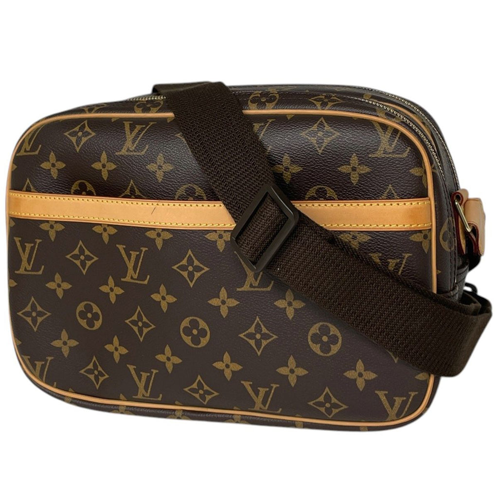 Louis Vuitton Reporter PM Shoulder Bag Monogram Brown