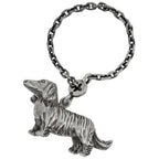Hermes Charm Key Holder Dachshund Dog 925 Sterling Silver