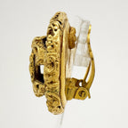 Chanel Earrings CC Logo Round Gold Plated — view 2
