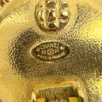 Chanel Earrings CC Logo Round Gold Plated — view 5
