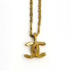 Chanel Necklace CC Logo Gold Plated — view 2