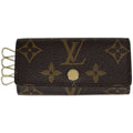 Louis Vuitton Multicles 4 Key Case Monogram Brown Key Holder