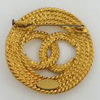 Chanel Brooch CC Logo Gold Plated — view 2