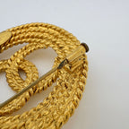 Chanel Brooch CC Logo Gold Plated — view 4