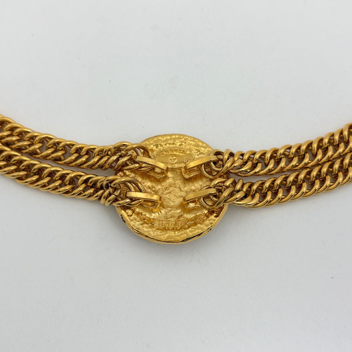 Chanel Necklace CC Logo Gold Plated — view 2