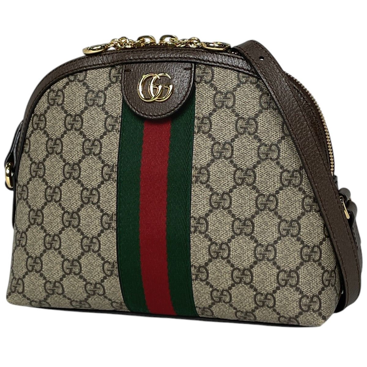 Gucci Shoulder Bag Ophidia GG Double Supreme Brown