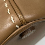 Prada Galleria Handbag 2-Way Stitch Leather Brown — view 3