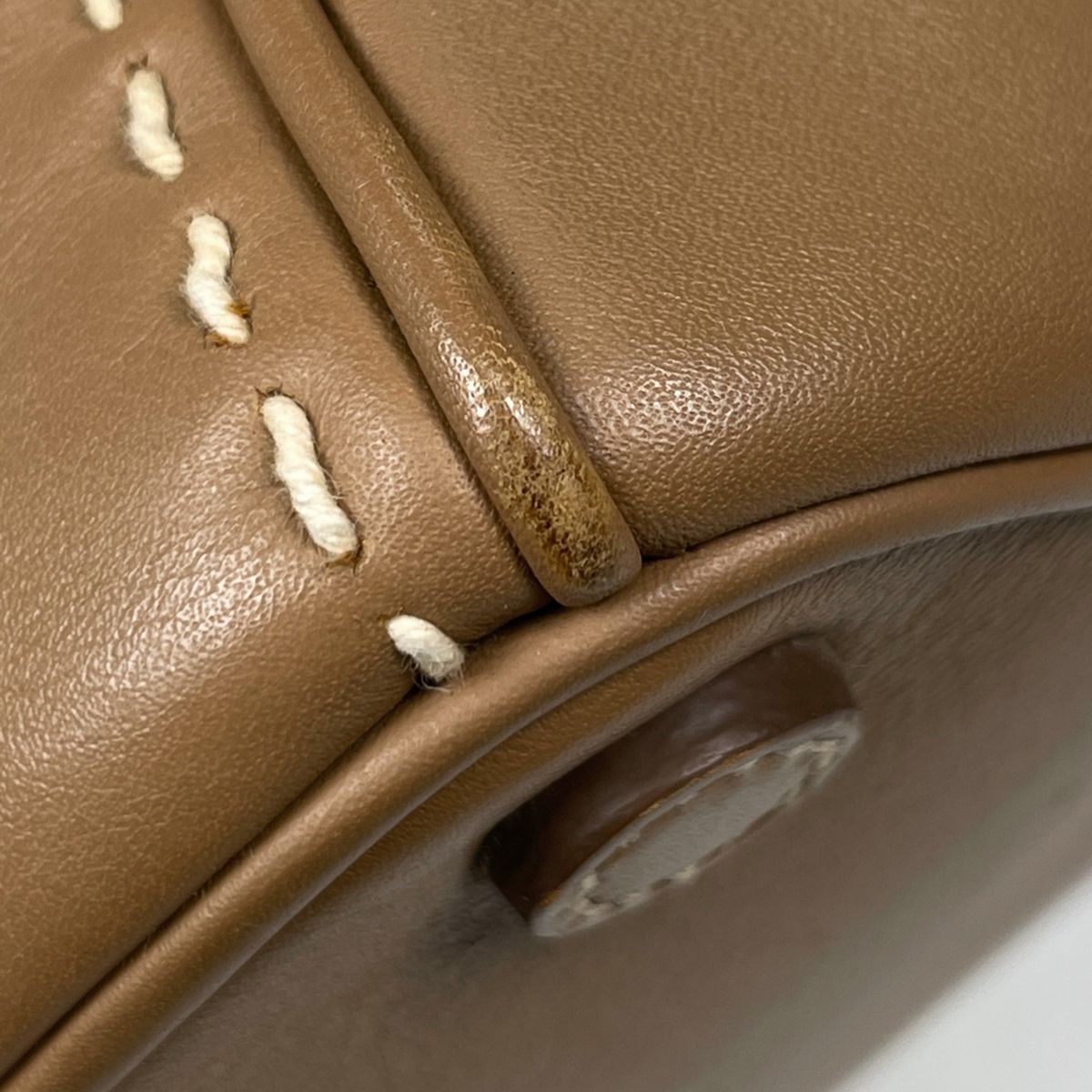 Prada Galleria Handbag 2-Way Stitch Leather Brown — view 3