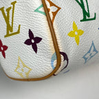 Louis Vuitton Mini Speedy Handbag Monogram Multicolor White — view 4
