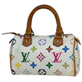 Louis Vuitton Mini Speedy Handbag Monogram Multicolor White