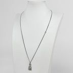 Chanel Necklace CC Logo Long Silver Plating Rhinestone — view 5