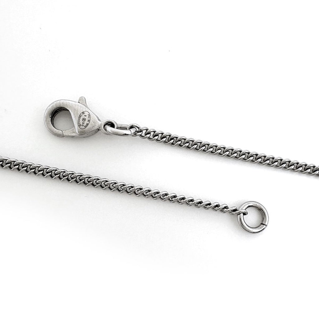 Chanel Necklace CC Logo Long Silver Plating Rhinestone — view 3