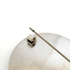 Hermes Brooch MM Metal Silk White Multicolor — view 4