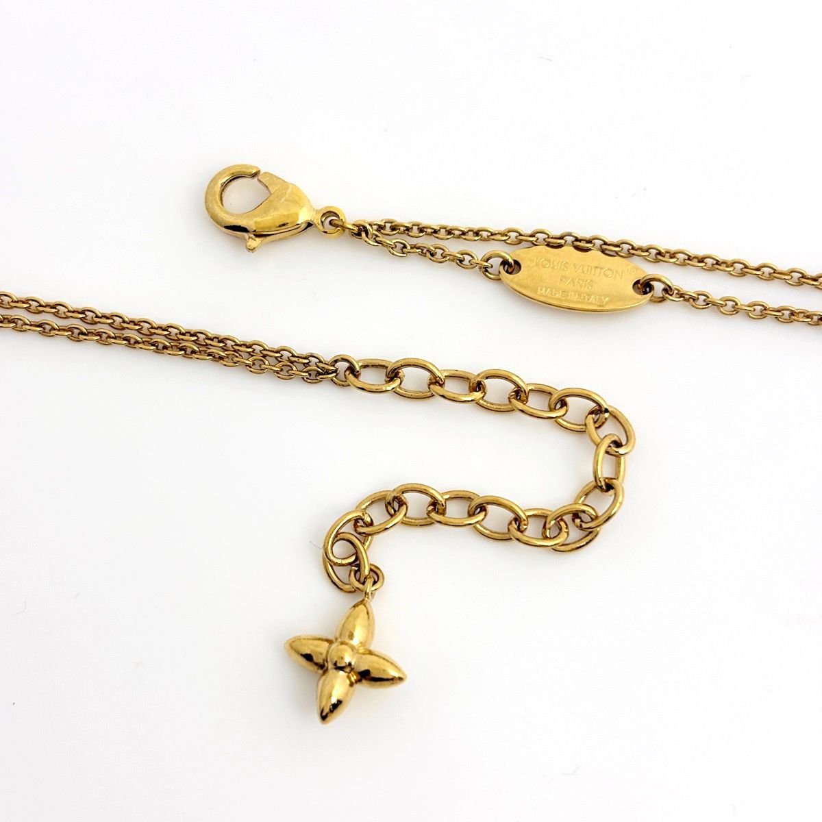 Louis Vuitton Necklace Trezor Rhinestone Gold — view 3