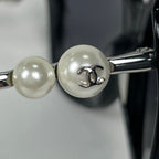 Chanel Sunglasses CC Logo Acetate Fakepearl Black Eyewear — view 4