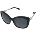 Chanel Sunglasses CC Logo Acetate Fakepearl Black Eyewear