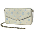 Louis Vuitton Pochette Chain Wallet Monogram Empreinte keywhite Blue Shoulder