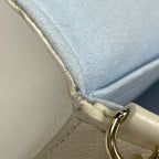 Louis Vuitton Pochette Chain Wallet Monogram Empreinte keywhite Blue Shoulder — view 5