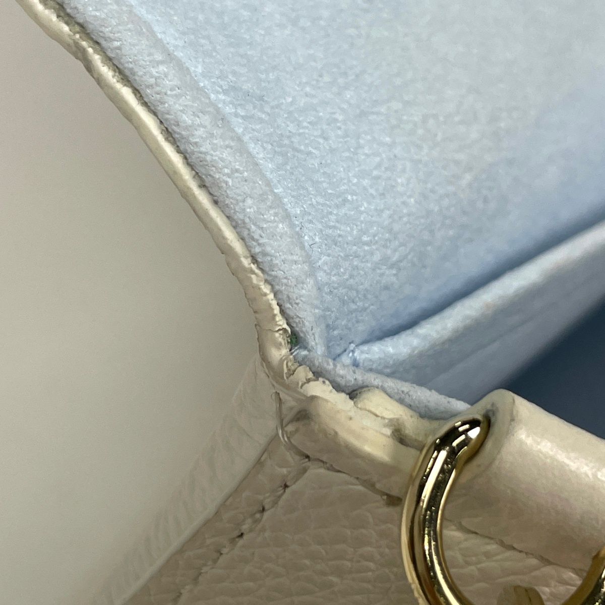 Louis Vuitton Pochette Chain Wallet Monogram Empreinte keywhite Blue Shoulder — view 5