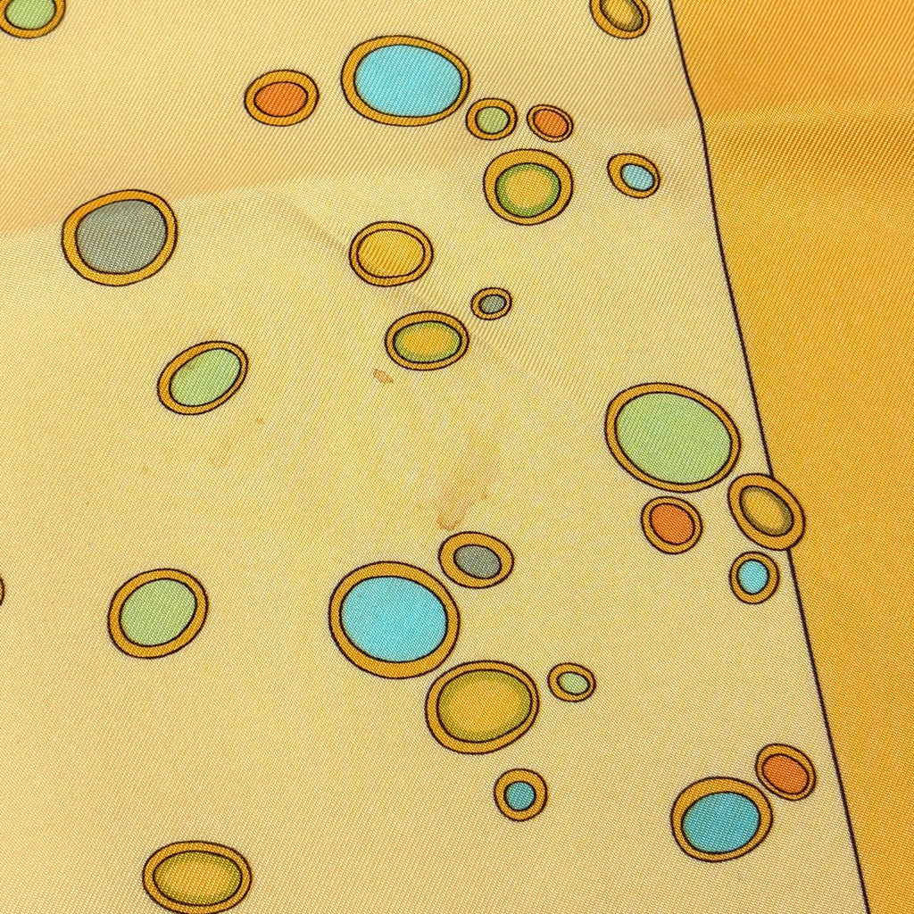 Hermes Carre 90 a Contre Courant Scarf Silk Yellow Multicolor — view 5