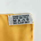 Hermes Carre 90 a Contre Courant Scarf Silk Yellow Multicolor — view 2