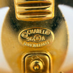 Chanel Earrings CC Logo Turnlock Gold Plated — view 5