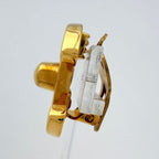 Chanel Earrings CC Logo Turnlock Gold Plated — view 2