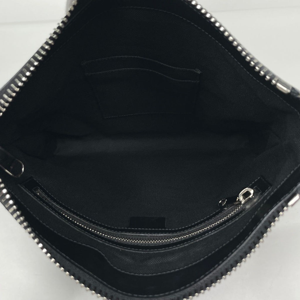 Gucci Shoulder Bag GG Supreme Sherry Line Web Coatingcanvas Black — view 6
