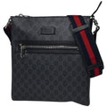 Gucci Shoulder Bag GG Supreme Sherry Line Web Coatingcanvas Black