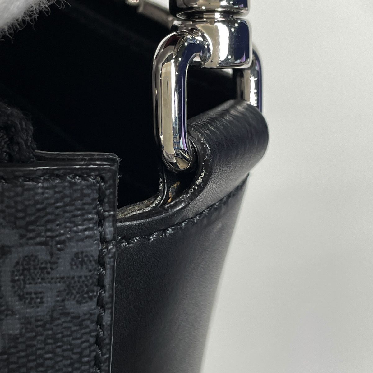 Gucci Shoulder Bag GG Supreme Sherry Line Web Coatingcanvas Black — view 4