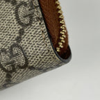 Gucci Wallet GG Round Zip Supreme Beige — view 3