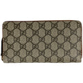 Gucci Wallet GG Round Zip Supreme Beige