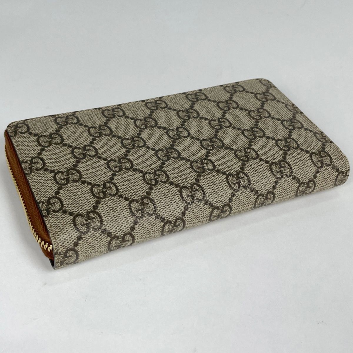 Gucci Wallet GG Round Zip Supreme Beige — view 2