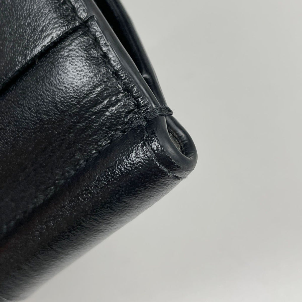 Bottega Veneta Card Case Maxi Intrecciato Cassette Leather Black — view 4