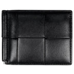 Bottega Veneta Card Case Maxi Intrecciato Cassette Leather Black